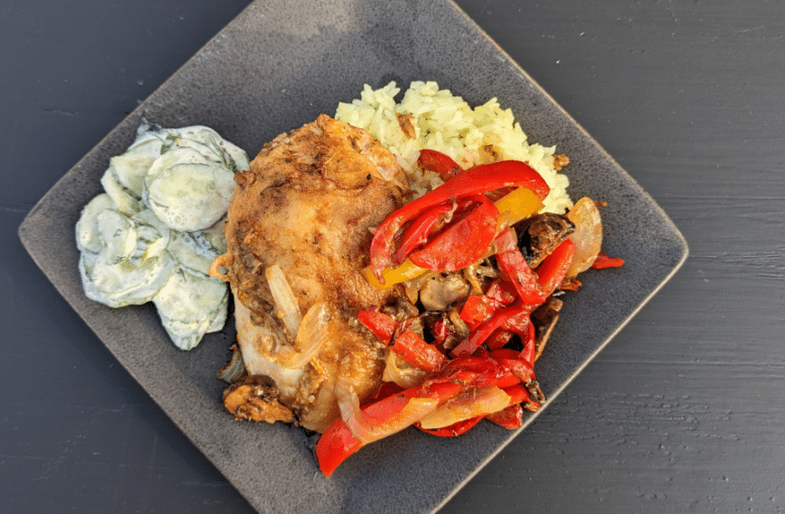 Chicken, Mushrooms, and Peppers. Oh My!