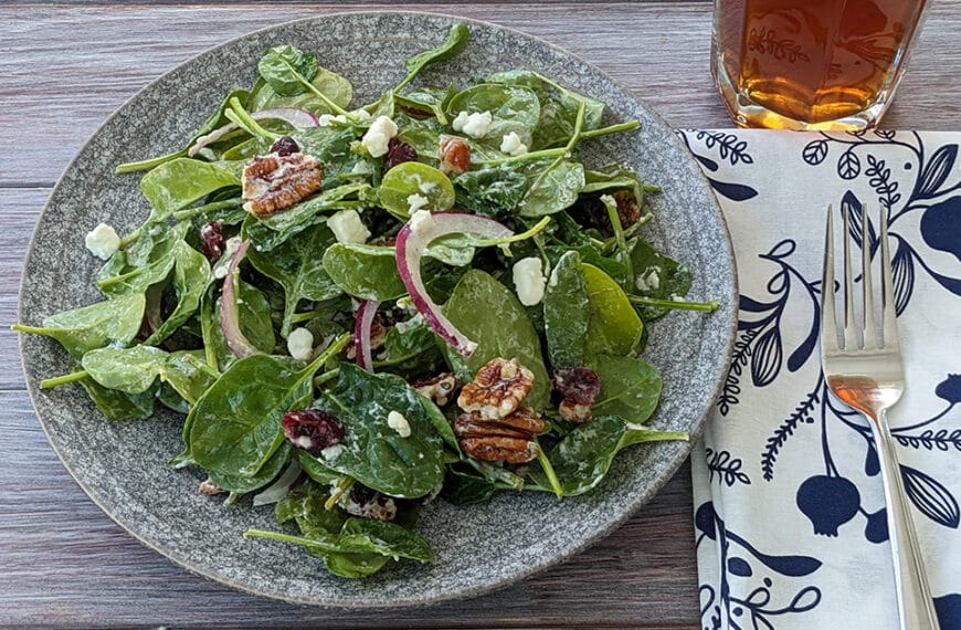 Wilted Spinach Salad