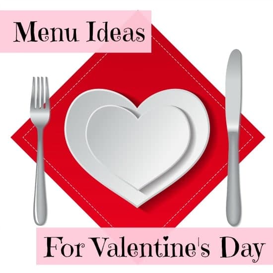 menu for valentine's day