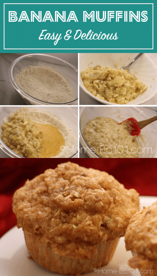 Need to know what to bring to your book club, Bible study, or bake sale. These banana muffins are the answer. Enjoy coffee shop taste without the coffee shop price.