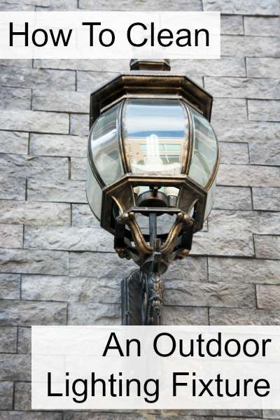 how to clean an outdoor light