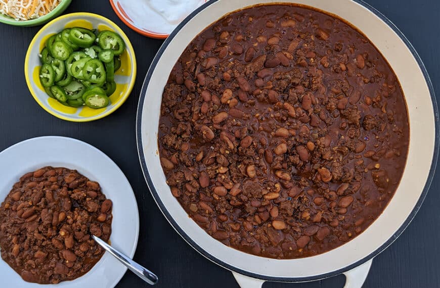 Sue Polinsky’s No Tomato Chili Recipe