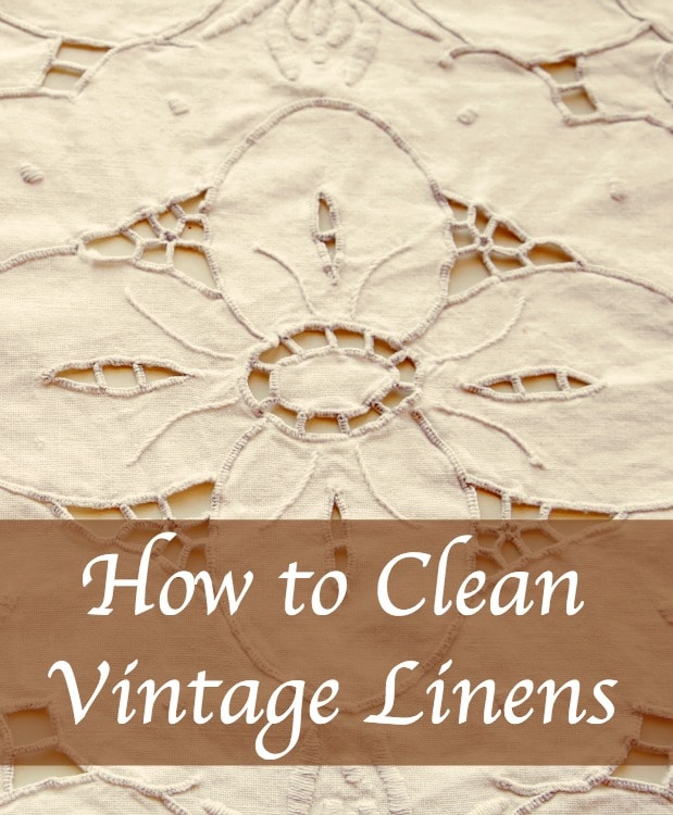 Your plan of attack with stain removal on vintage linens will depend highly on just how attached to the items you feel.