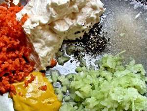 Classic Macaroni Salad - dressing ingredients Ready to play dress up