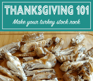 This reicpe for stock uses budget friendly turkey necks and wings to make a rich turkey stock for your Thanksgiving gravy and side dishes. This tutorial on how to make stock ensures you'll have plenty for all of your recipes