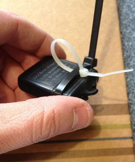 Broken Car Remote - 6 slip second cable tie thru first