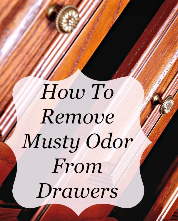 remove musty odor from drawers