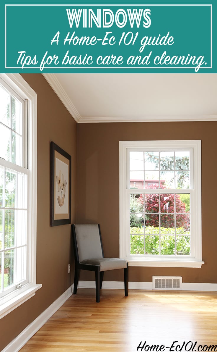 How to clean and care for windows