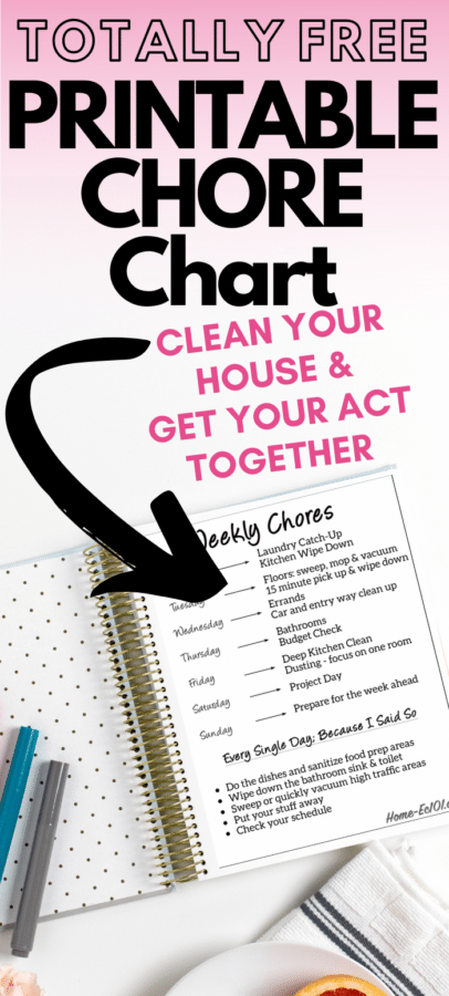Free Printable Weekly Cleaning Schedule