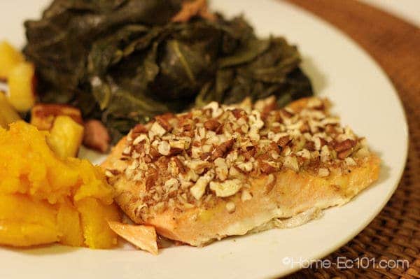 Pecan Crusted Salmon or Steelhead Trout