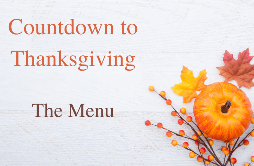 thanksgiving menu